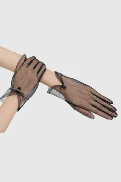 BABEYOND Gloves<Short Pearl Mesh Tulle Gloves