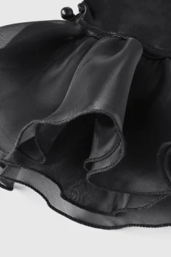 BABEYOND Gloves<Short Ruffle Satin Lace Gloves