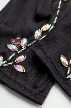 BABEYOND Gloves | Lady<Short Satin Crystal Beads Gloves