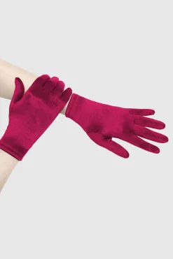 BABEYOND Gloves<8.6" Short Satin Wrist Length Gloves