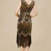 BABEYOND Sequin | Flapper Dresses<Sleeveless V-Neck Cocktail Party Dress