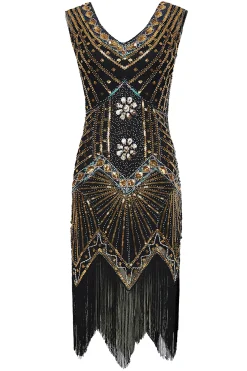 BABEYOND Plus Size<Sleeveless V-Neck Cocktail Party Plus Size Dress