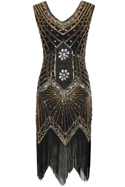 BABEYOND Sequin | Flapper Dresses<Sleeveless V-Neck Cocktail Party Dress
