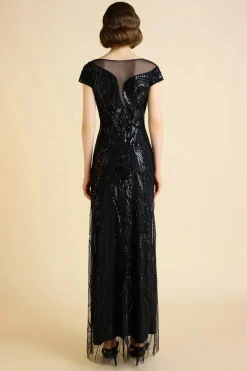 BABEYOND Evening Dresses | Formal Dresses<Sophisticated Geometric Flow Beaded Evening Gown