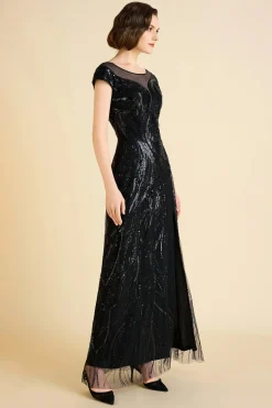 BABEYOND Evening Dresses | Formal Dresses<Sophisticated Geometric Flow Beaded Evening Gown