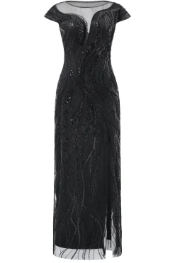 BABEYOND Evening Dresses | Formal Dresses<Sophisticated Geometric Flow Beaded Evening Gown