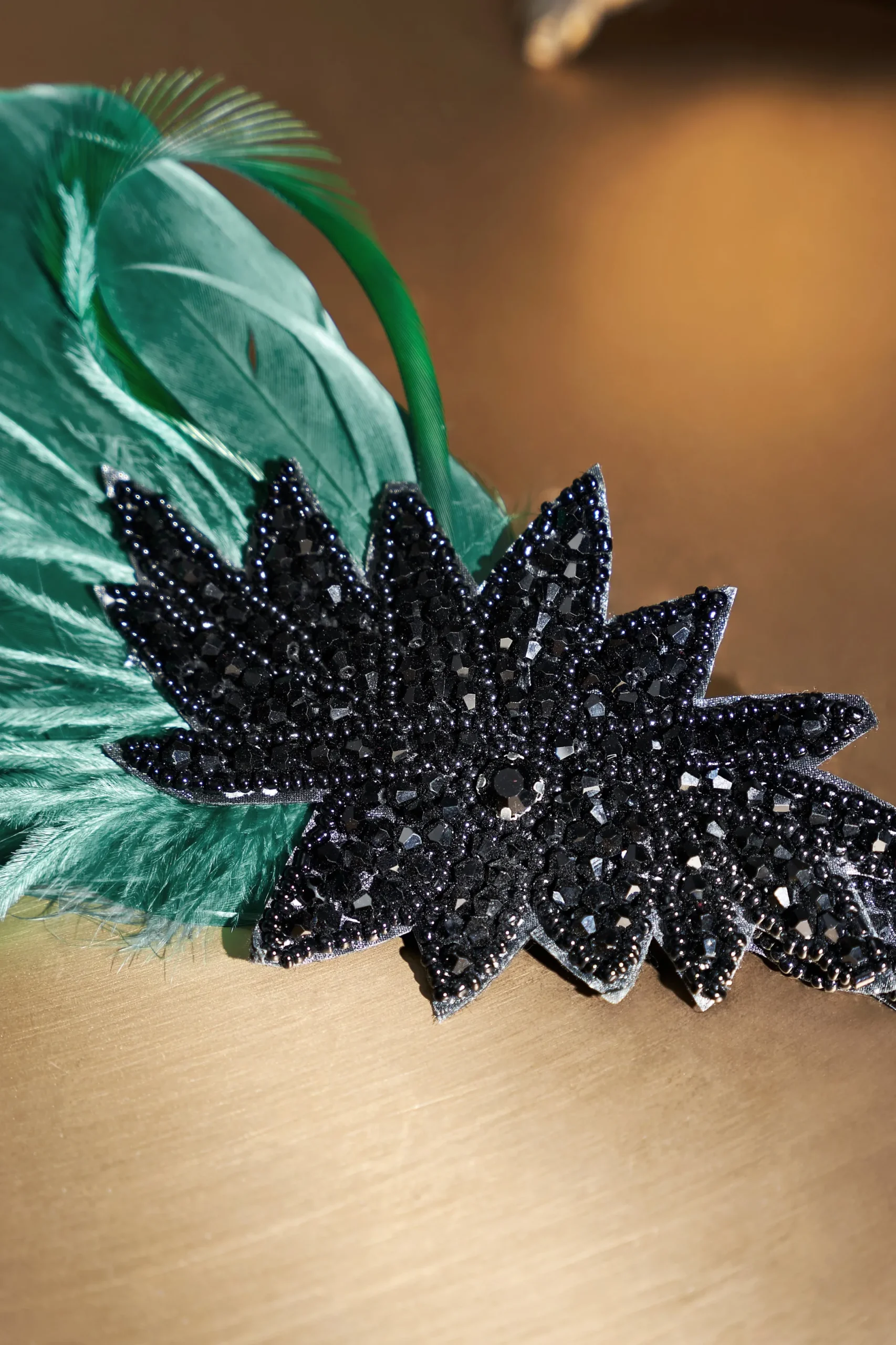 BABEYOND Feather | Feather<Sparkle Crystal Leaf Feather Headband