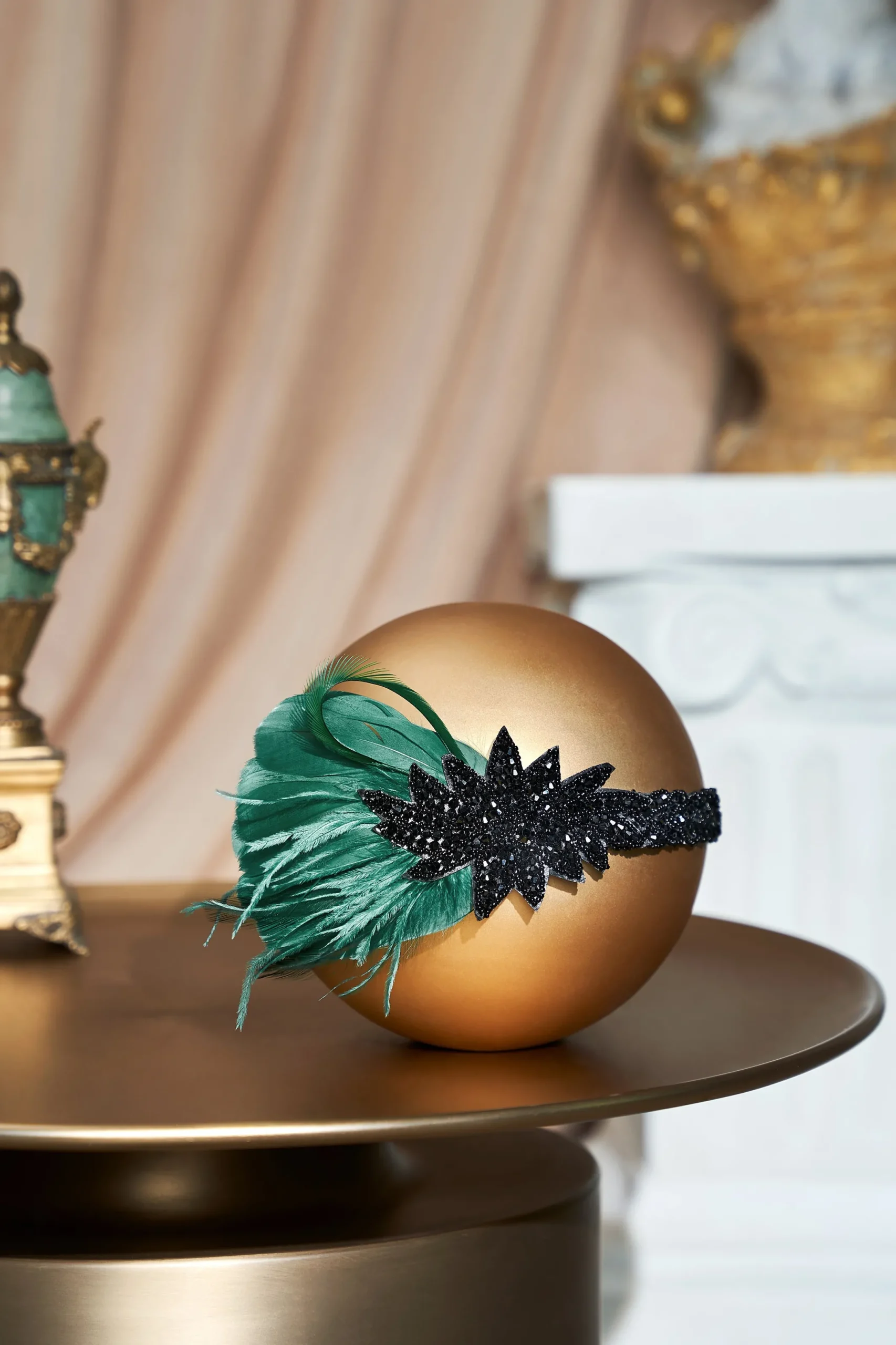 BABEYOND Feather | Feather<Sparkle Crystal Leaf Feather Headband