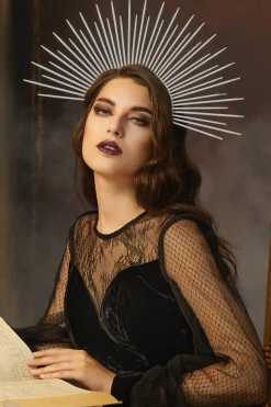 BABEYOND Halo Crown<Sparkling Goddess Spiked Halo Headband