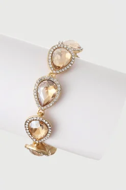 BABEYOND Bracelets | Flapper<Sparkling Teardrop Crystal Charm Bracelet