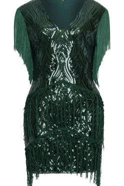 BABEYOND Plus Size<Sparkly Sequin Bodycon Flapper Plus Size Dress