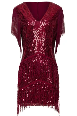 BABEYOND Flapper Dresses | Fringe<Sparkly Sequin Bodycon Flapper Dress