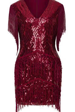 BABEYOND Plus Size<Sparkly Sequin Bodycon Flapper Plus Size Dress
