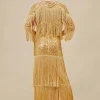 BABEYOND Evening Dresses | Fringe<Strap V Neck Sequin Dress With Shawl