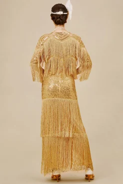 BABEYOND Evening Dresses | Fringe<Strap V Neck Sequin Dress With Shawl