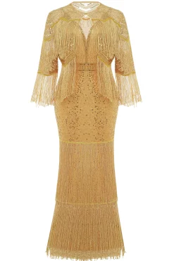 BABEYOND Plus Size<Strap V Neck Sequin Plus Size Dress With Shawl