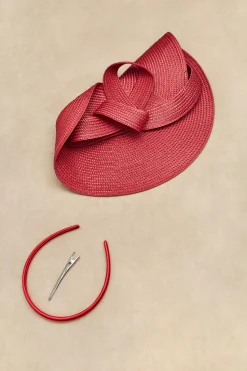 BABEYOND Fascinators | Lady<Straw Pillbox Race Day Fascinator