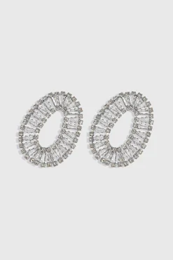 BABEYOND Earrings | Vintage<Stunning Art Deco Crystal Studded Earrings