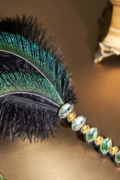 BABEYOND Rhinestone | Feather<Stunning Rhinestone Peacock Headband
