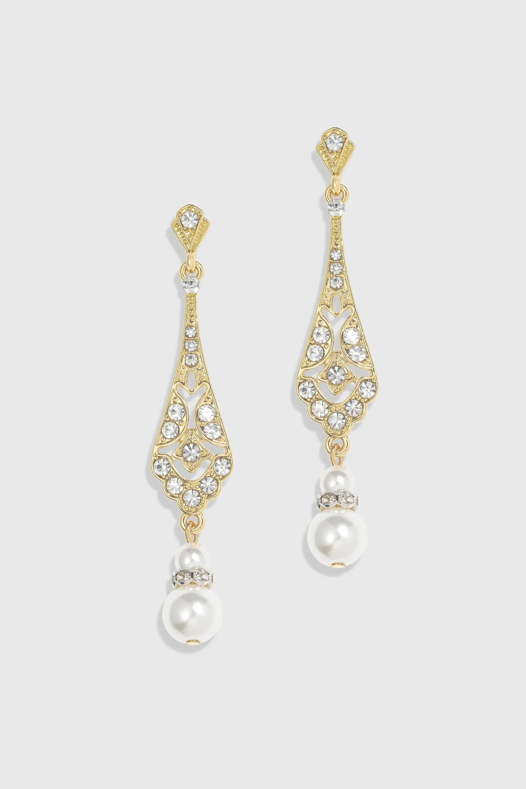 BABEYOND Earrings | Vintage<Stunning Vintage Crystal Studded Earrings