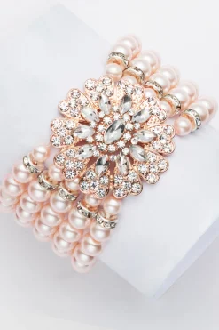 BABEYOND Bracelets | Pearl<Stunning Zircon Studded Pearl Bracelet