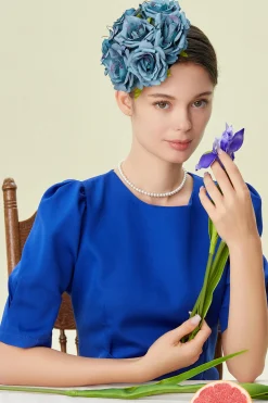 BABEYOND Fascinators<Stylish Pillbox Floral Fascinate Hat