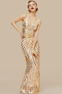 BABEYOND Evening Dresses | Sequin<Suspender Mermaid Sequin Maxi Dress