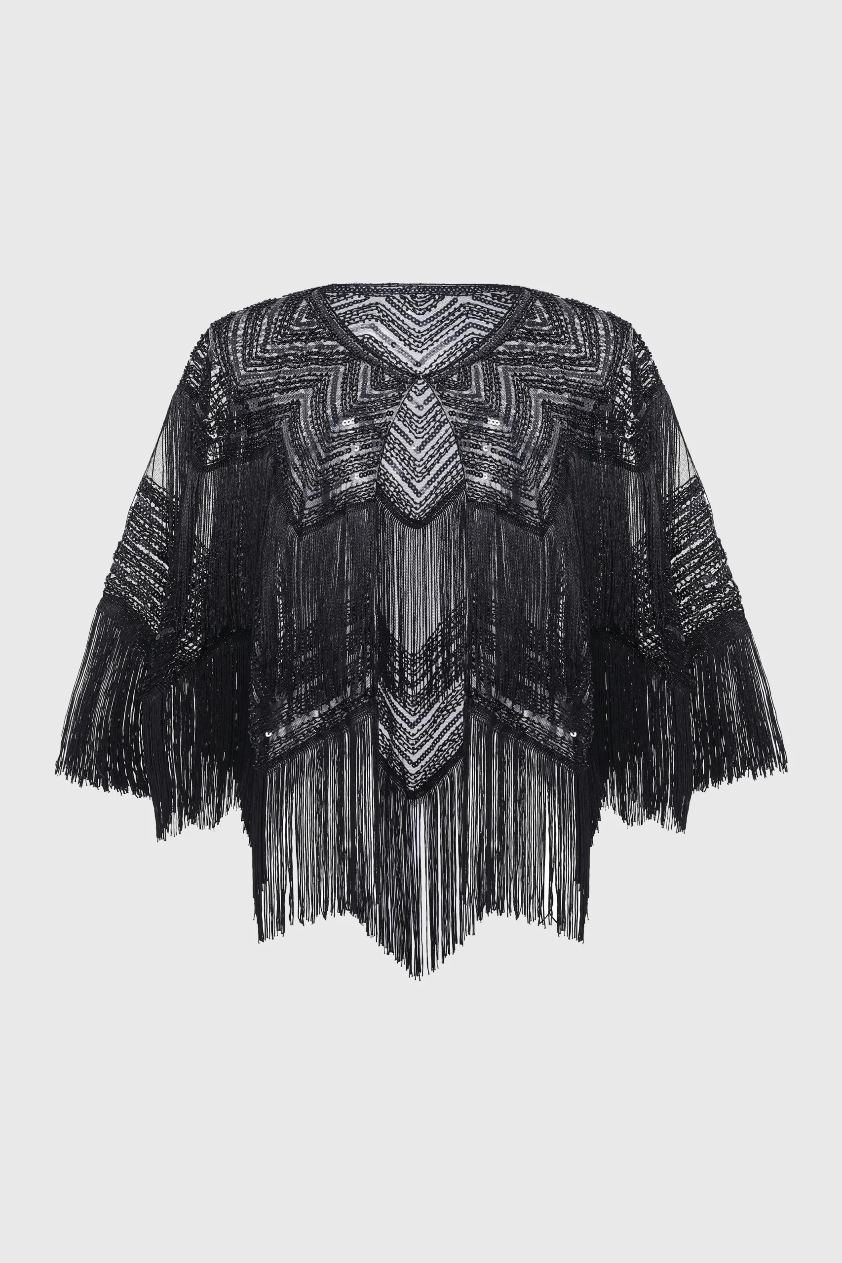 BABEYOND Shawls & Scarves | Bead<Swaying Fringe Beaded Flapper Shawl