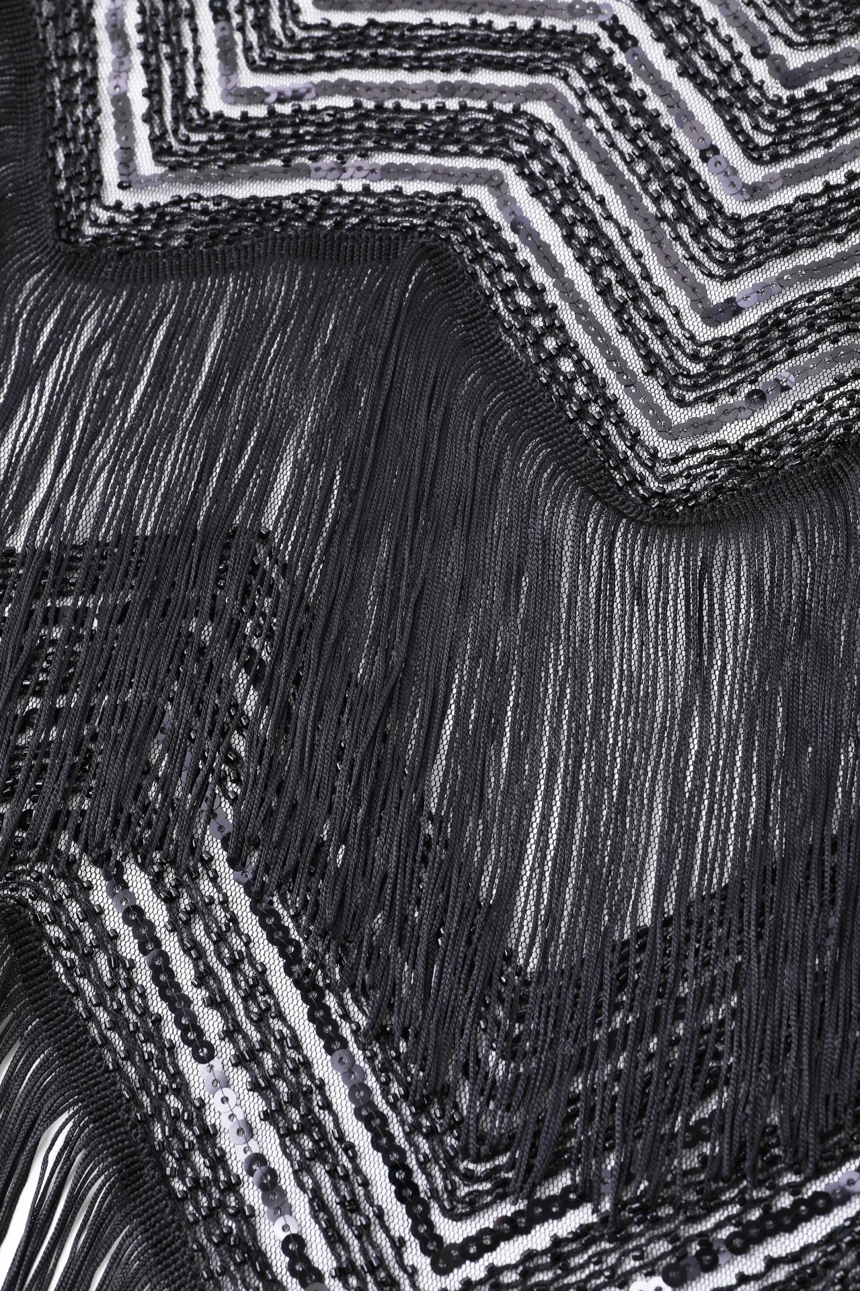 BABEYOND Shawls & Scarves | Bead<Swaying Fringe Beaded Flapper Shawl