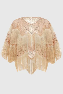 BABEYOND Shawls & Scarves | Bead<Swaying Fringe Beaded Flapper Shawl