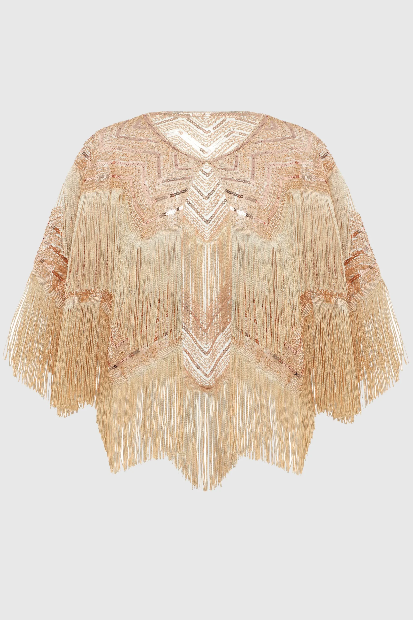 BABEYOND Shawls & Scarves | Bead<Swaying Fringe Beaded Flapper Shawl