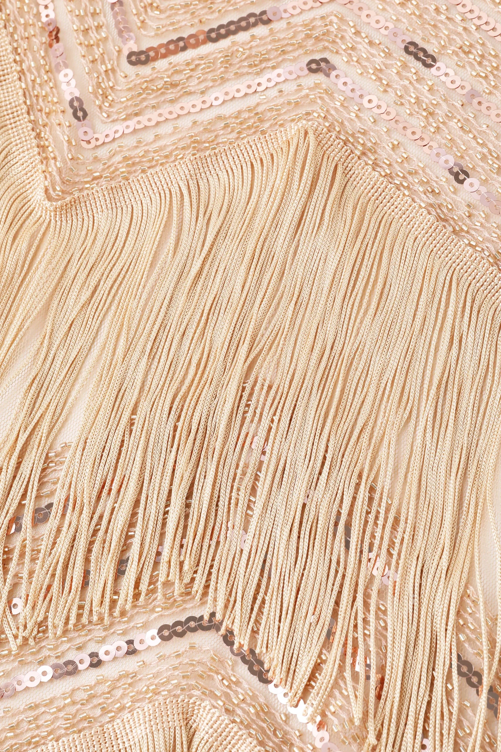 BABEYOND Shawls & Scarves | Bead<Swaying Fringe Beaded Flapper Shawl