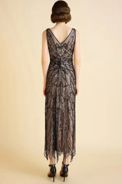 BABEYOND Evening Dresses | Sequin<Symmetrical Floral Sequin-Accented Evening Gown