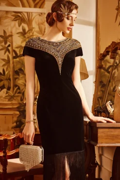 BABEYOND Evening Dresses | Fringe<The Story of an Awakening Art Deco Formal Dress