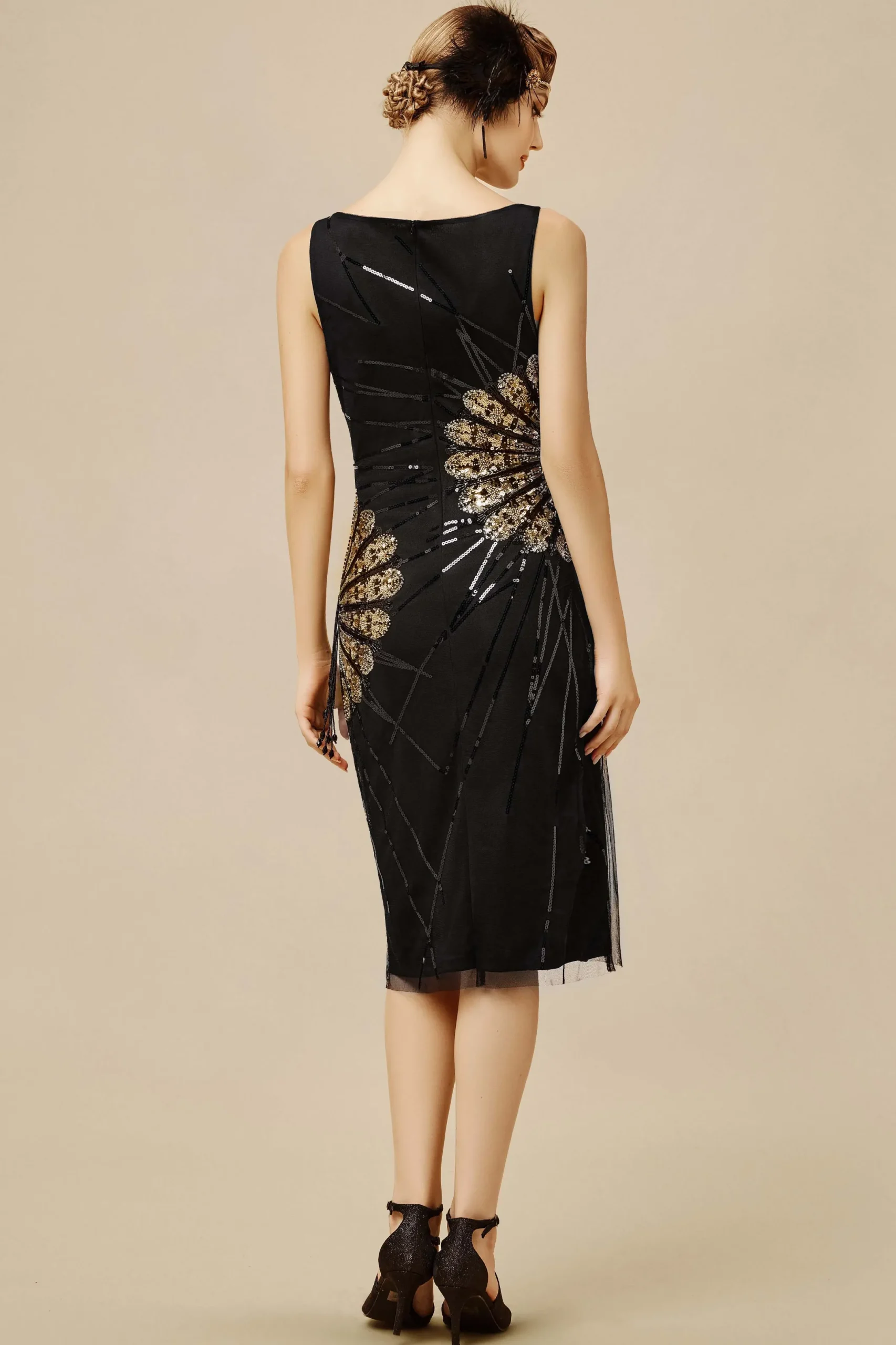 BABEYOND Evening Dresses | Sequin<The Story of an Awakening Beading Fan Evening Gown