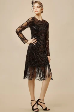 BABEYOND Flapper Dresses | Fringe<The Story of an Awakening Art Deco Flapper Dress