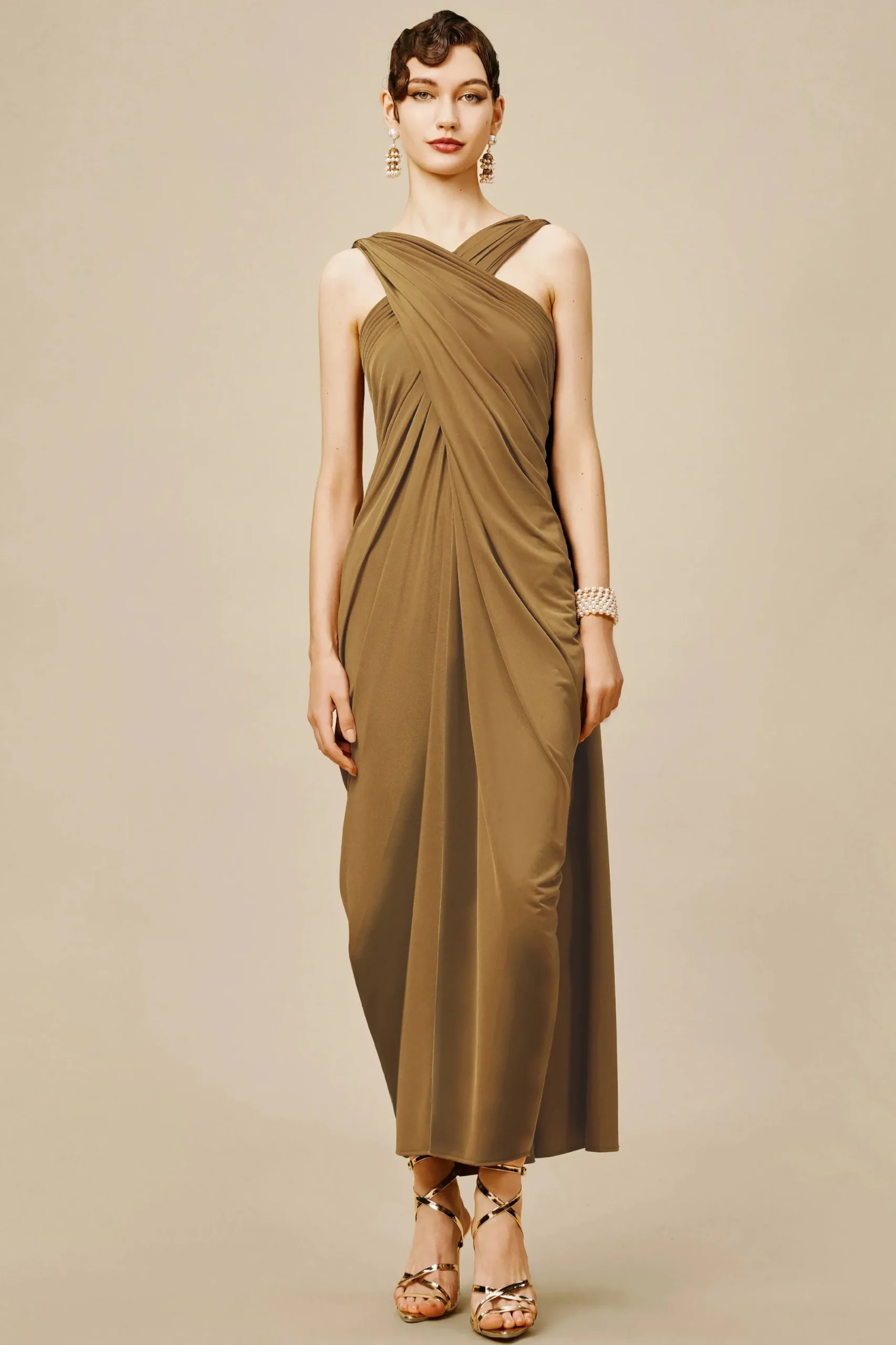 BABEYOND Evening Dresses<The Story of an Awakening Crisscross-Draped Evening Gown