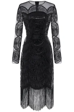 BABEYOND Flapper Dresses | Fringe<The Story of an Awakening Art Deco Flapper Dress
