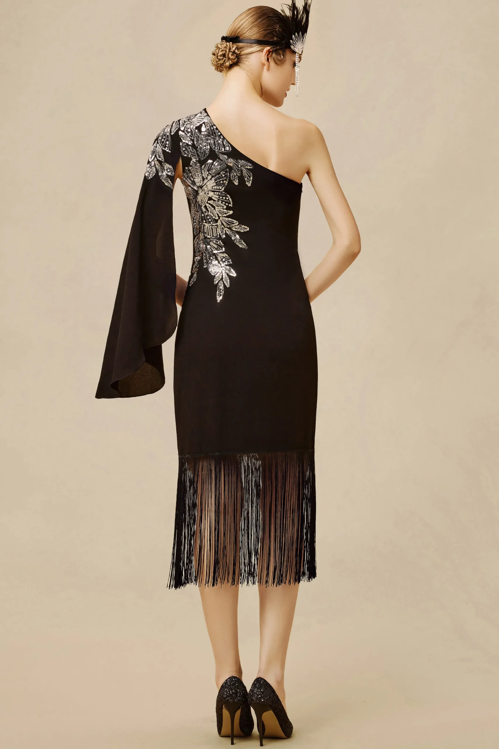BABEYOND Formal Dresses | Wedding Dresses<The Story of an Awakening Fringe Crepe Evening Gown