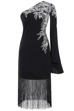 BABEYOND Formal Dresses | Wedding Dresses<The Story of an Awakening Fringe Crepe Evening Gown