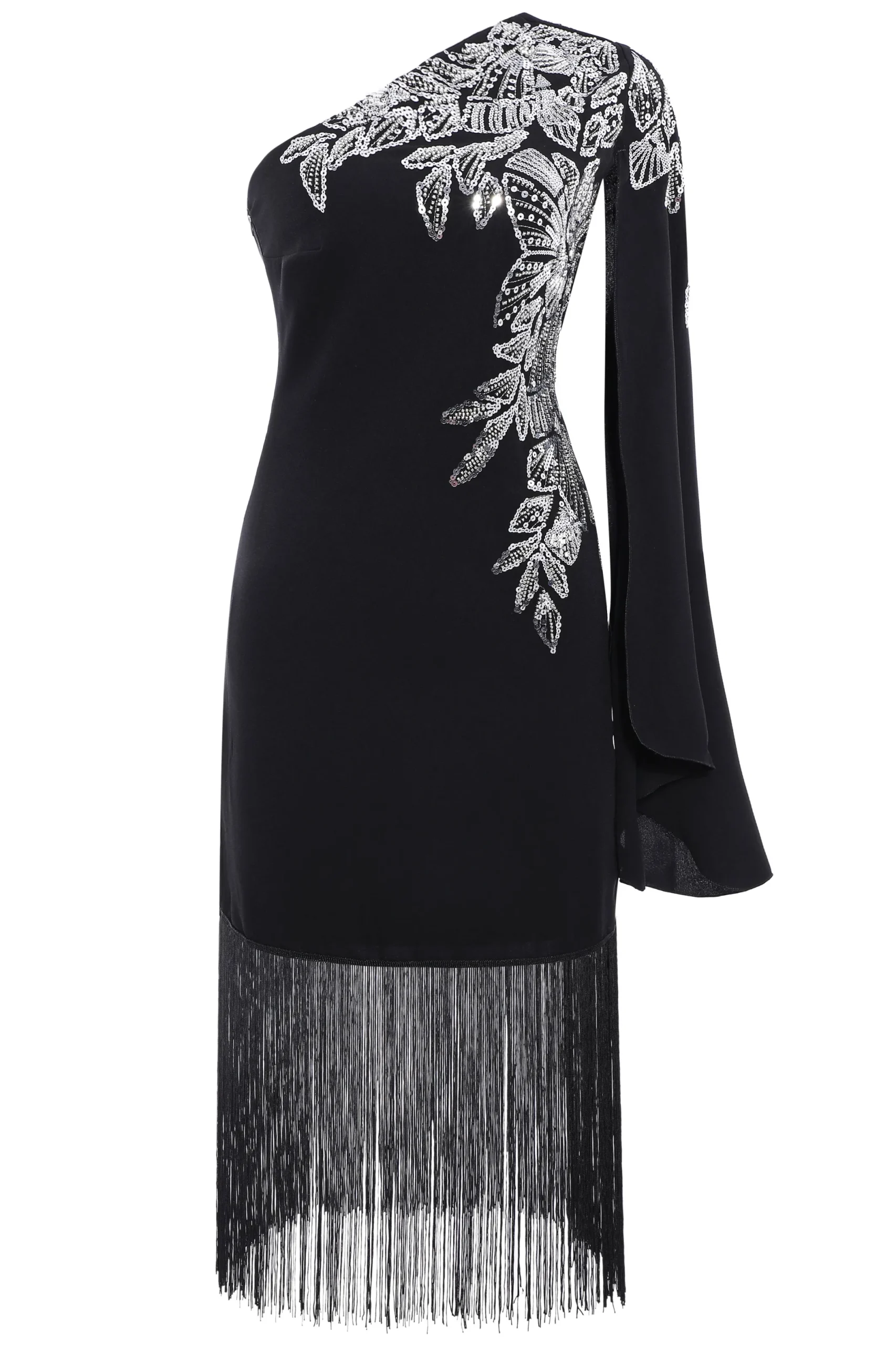 BABEYOND Formal Dresses | Wedding Dresses<The Story of an Awakening Fringe Crepe Evening Gown