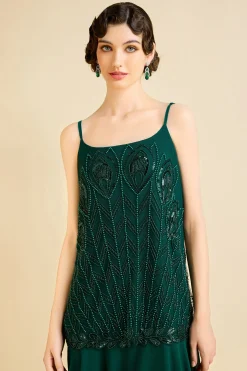 BABEYOND Flapper Dresses | Wedding Dresses<Unique Flounce Hem Peacock Cocktail Dress