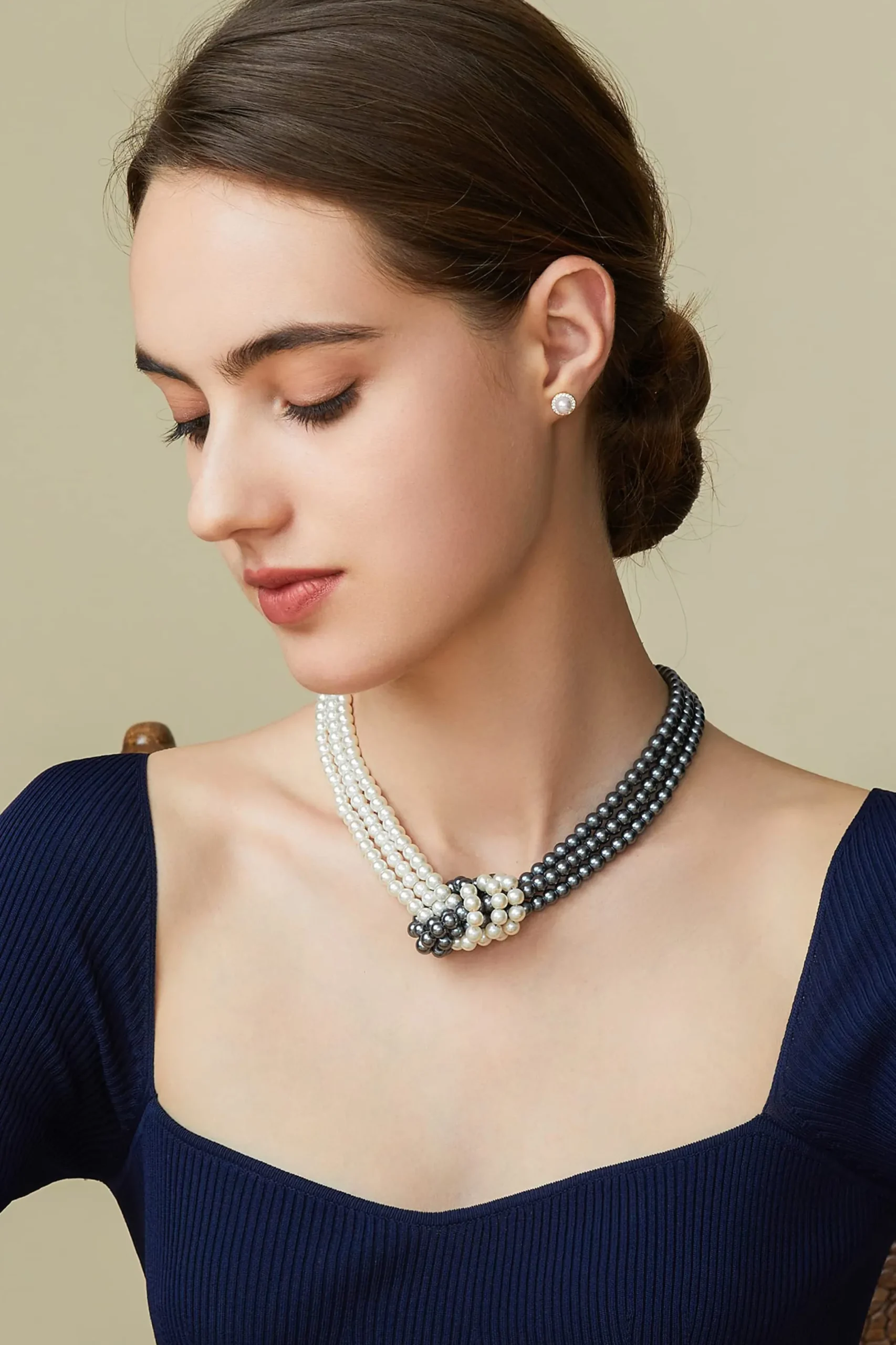 BABEYOND Necklaces | Lady<Unique Gatsby Knotted Pearl Necklace