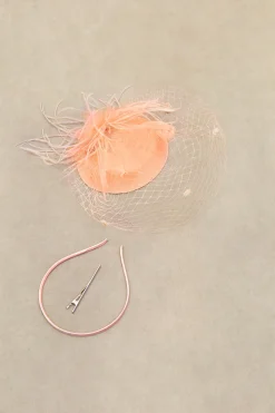 BABEYOND Fascinators<Vintage Feather Veil Flapper Fascinator