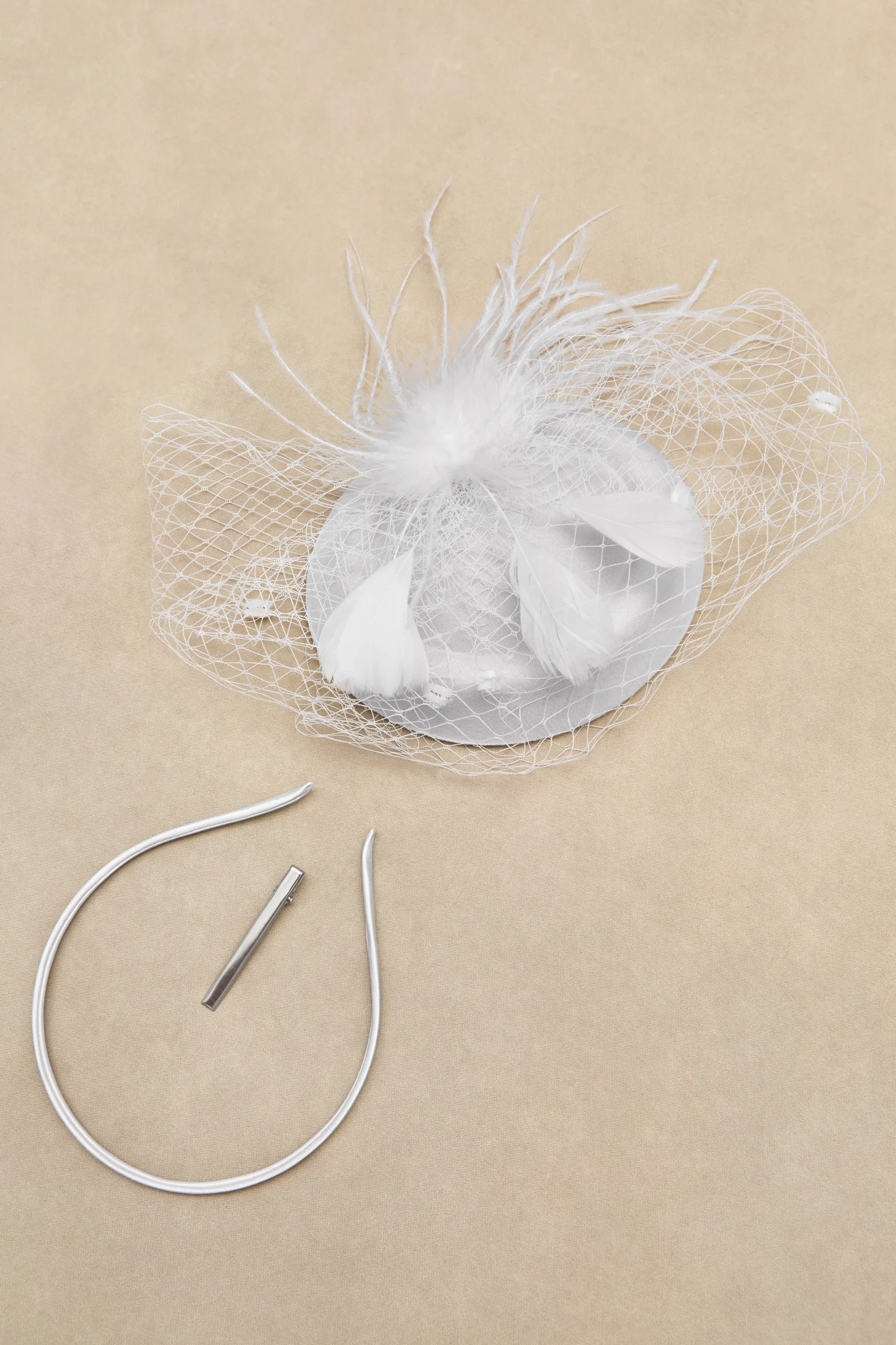 BABEYOND Fascinators<Vintage Feather Veil Flapper Fascinator