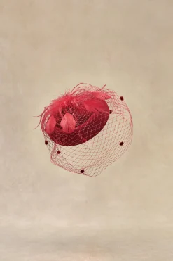 BABEYOND Fascinators<Vintage Feather Veil Pillbox Fascinator