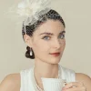 BABEYOND Fascinators<Vintage Feathers Floral Veil Fascinator
