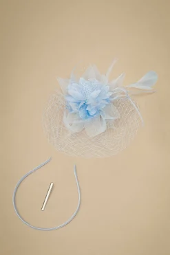 BABEYOND Fascinators<Vintage Feathers Floral Veil Fascinator