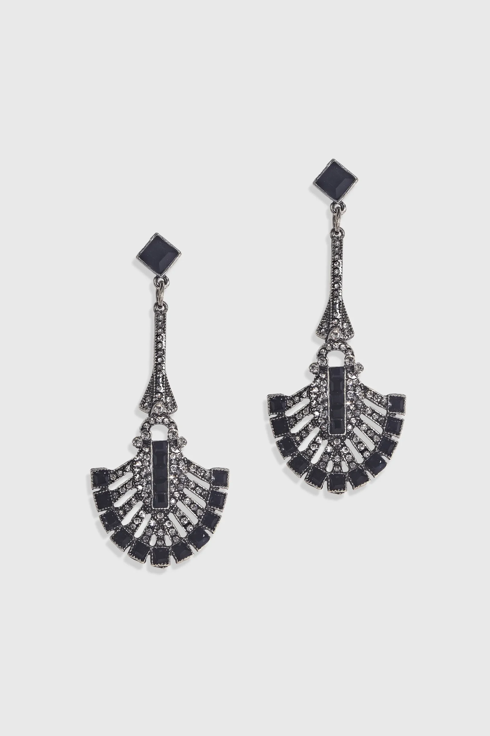 BABEYOND Earrings | Vintage<Vintage Geometric Fan-shaped Crystal Earrings