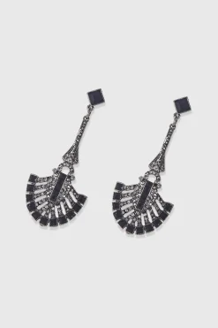 BABEYOND Earrings | Vintage<Vintage Geometric Fan-shaped Crystal Earrings